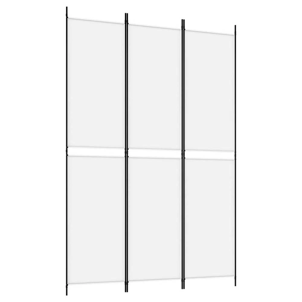 Kambario pertvara, 3 dalių, baltos spalvos, 150x220cm, audinys