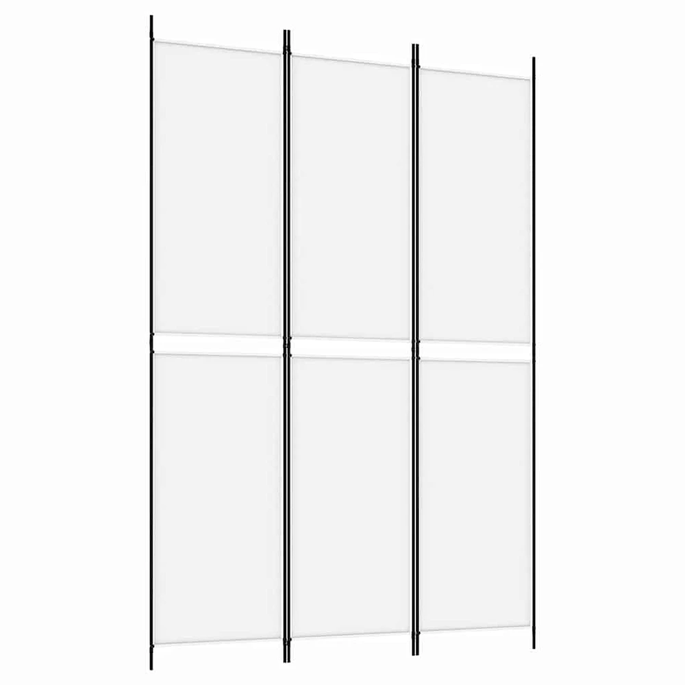 Kambario pertvara, 3 dalių, baltos spalvos, 150x220cm, audinys