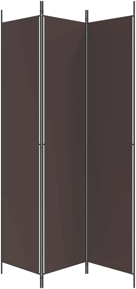 Kambario pertvara, 3 dalių, rudos spalvos, 150x220cm, audinys