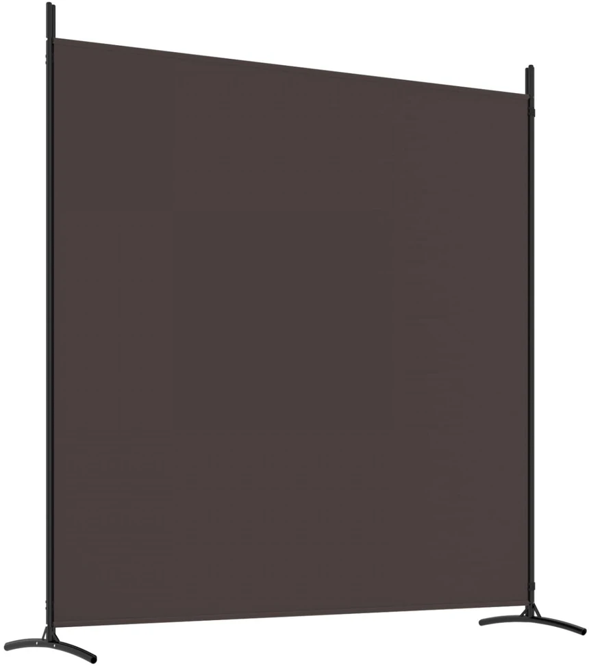 Kambario pertvara, 3 dalių, rudos spalvos, 525x180cm, audinys