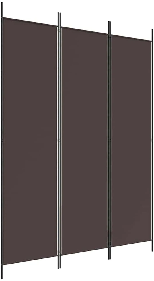 Kambario pertvara, 3 dalių, rudos spalvos, 150x200cm, audinys