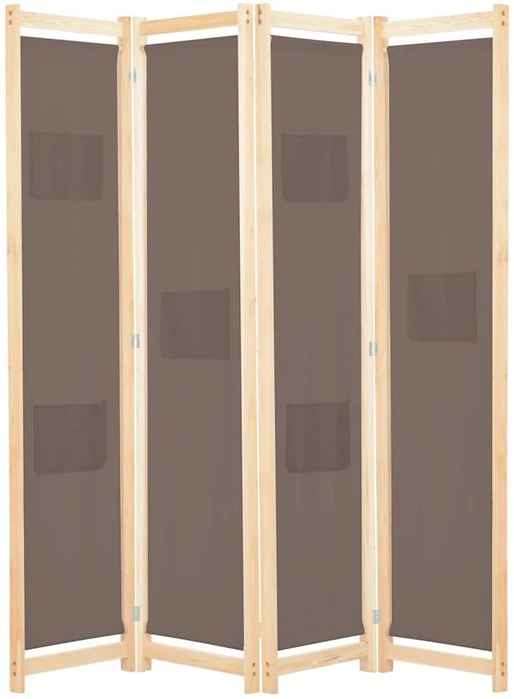 Kambario pertvara, 4 d., rudos sp., 160x170x4cm, audinys
