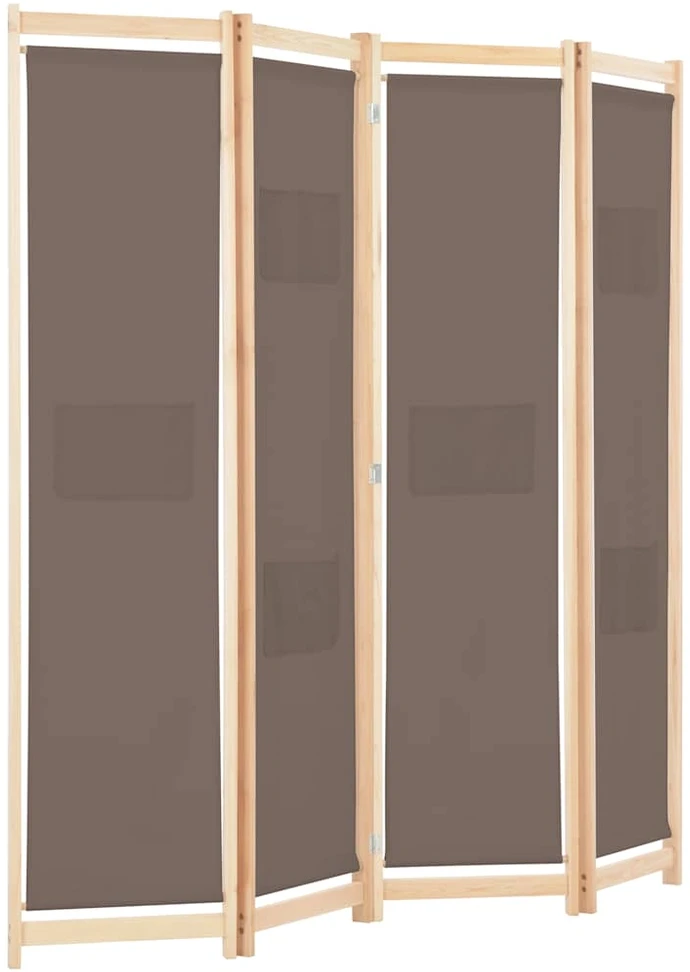 Kambario pertvara, 4 d., rudos sp., 160x170x4cm, audinys