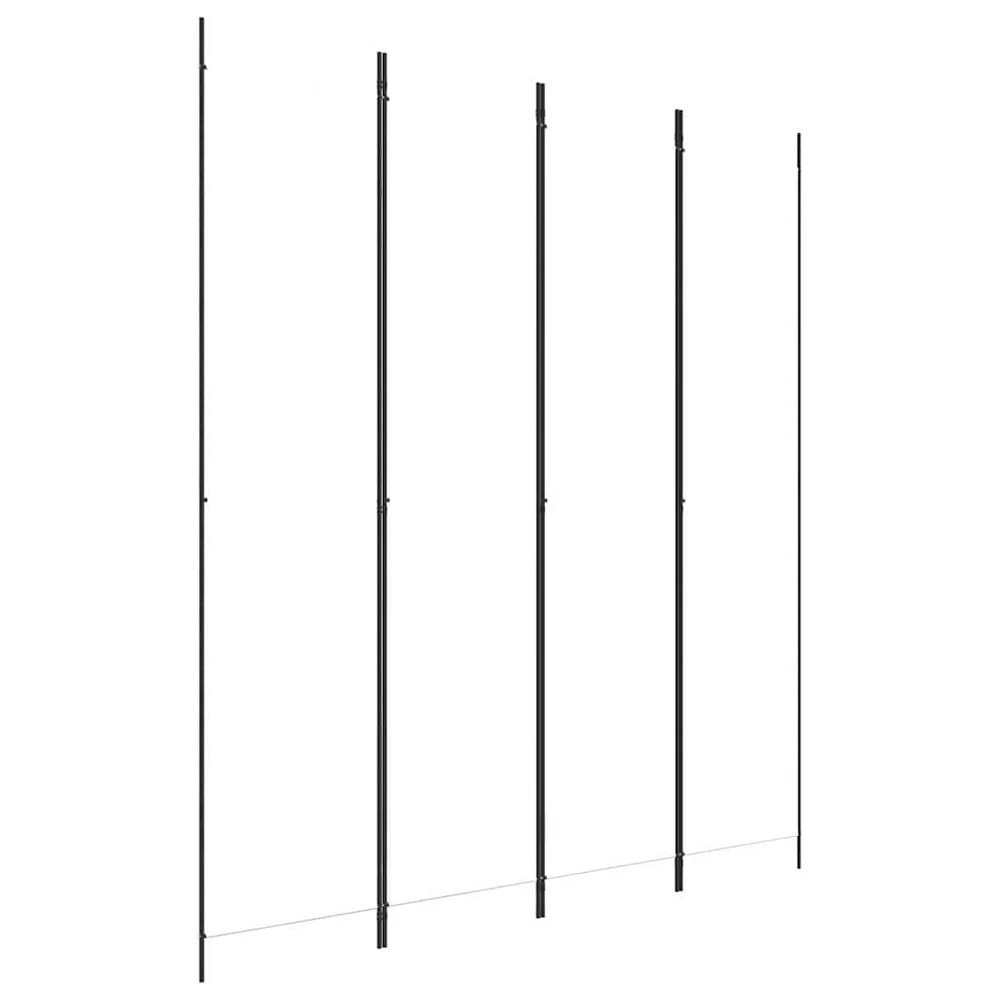 Kambario pertvara, 4 dalių, baltos spalvos, 200x220cm, audinys