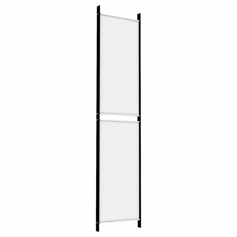 Kambario pertvara, 4 dalių, baltos spalvos, 200x220cm, audinys