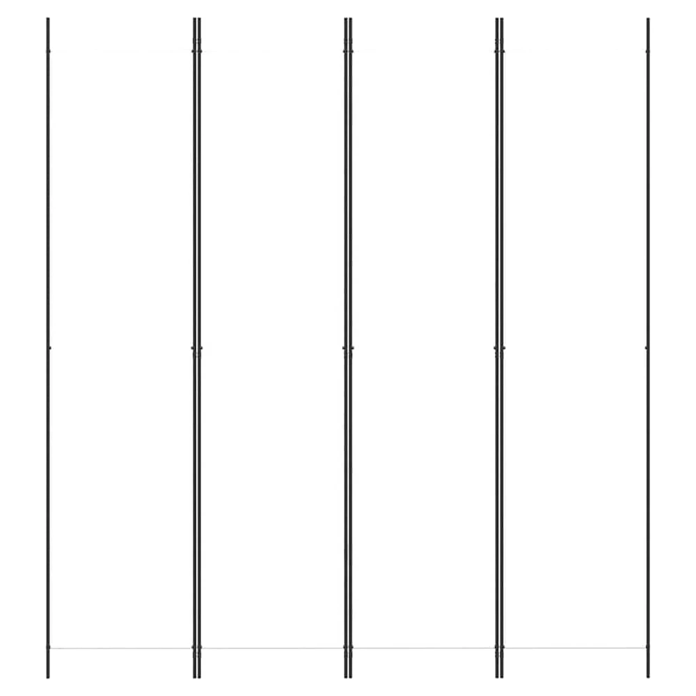 Kambario pertvara, 4 dalių, baltos spalvos, 200x220cm, audinys