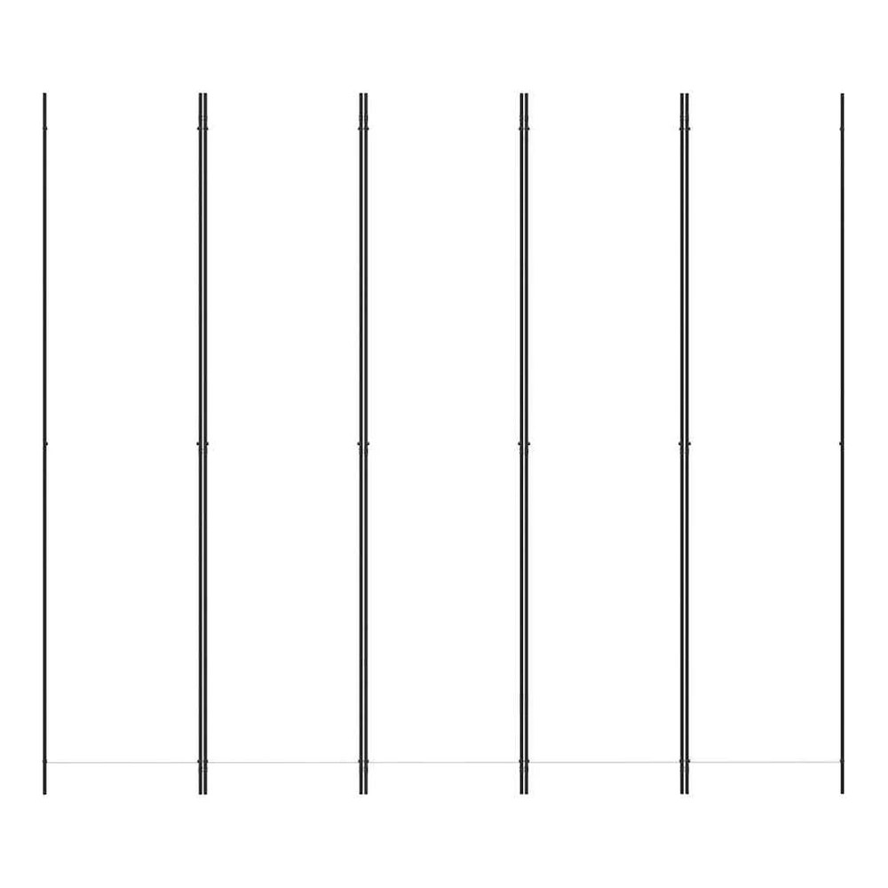 Kambario pertvara, 5 dalių, baltos spalvos, 250x220cm, audinys