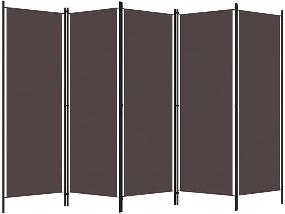 Kambario pertvara, 5 dalių, rudos spalvos, 250x180cm