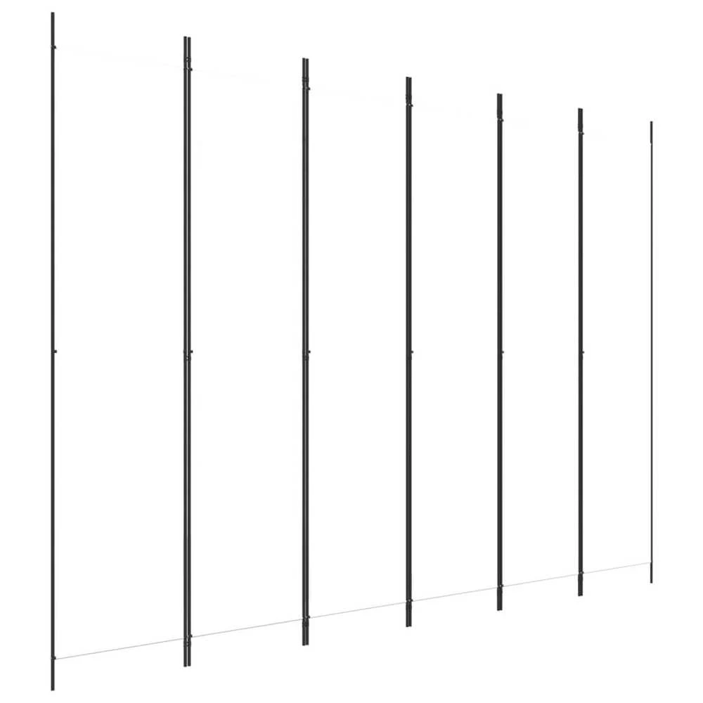 Kambario pertvara, 6 dalių, baltos spalvos, 300x220cm, audinys