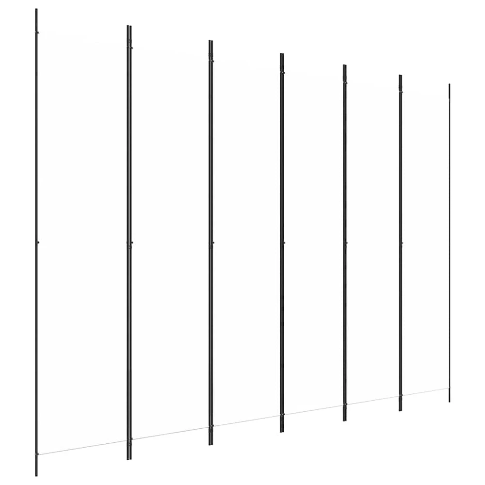 Kambario pertvara, 6 dalių, baltos spalvos, 300x220cm, audinys