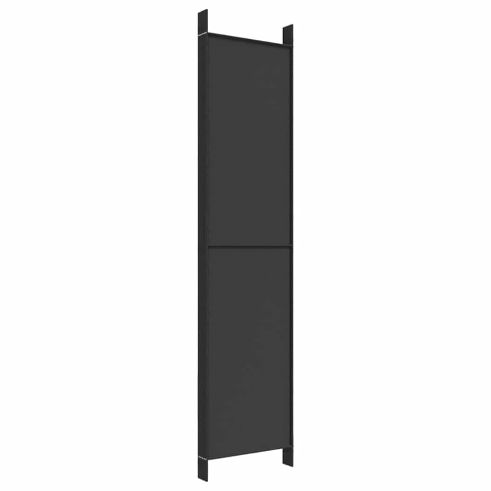 Kambario pertvara, 6 dalių, juodos spalvos, 300x220cm, audinys