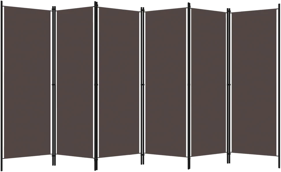 Kambario pertvara, 6 dalių, rudos spalvos, 300x180cm