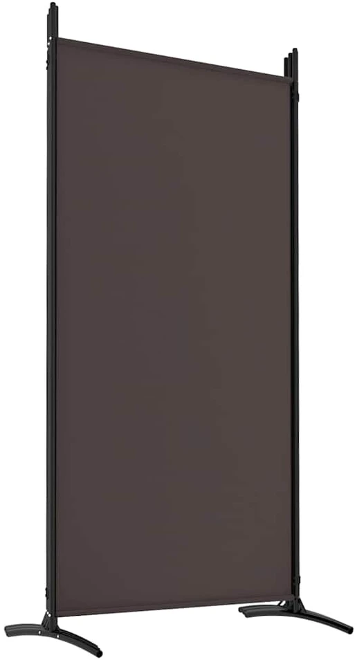 Kambario pertvara, 6 dalių, rudos spalvos, 520x180cm, audinys