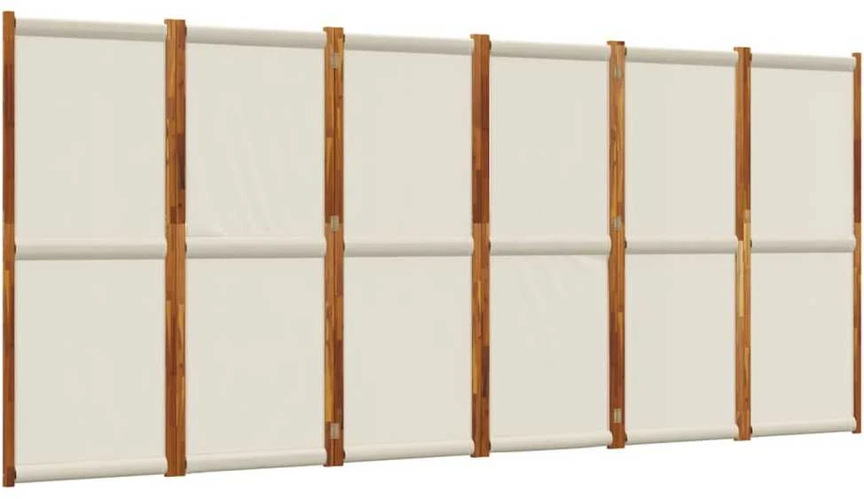 Kambario pertvara, 6 segmentai, šviesiai pilka, 420x180cm