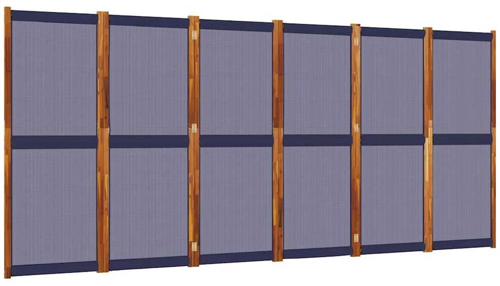 Kambario pertvara, 6 segmentai, tamsiai mėlyna, 420x180cm
