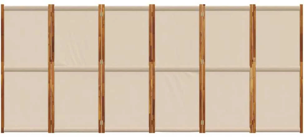Kambario pertvara, 6 segmentai, taupe spalvos, 420x180cm
