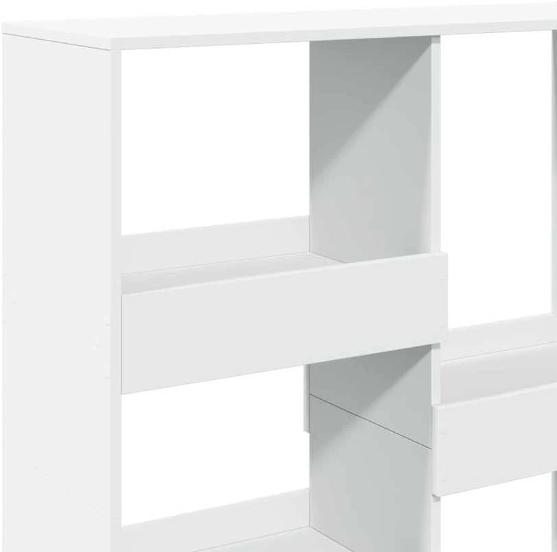 Kambario pertvara, balta, 100x33x115cm, apdirbta mediena