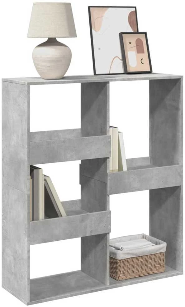 Kambario pertvara, betono, 100x33x115cm, apdirbta mediena
