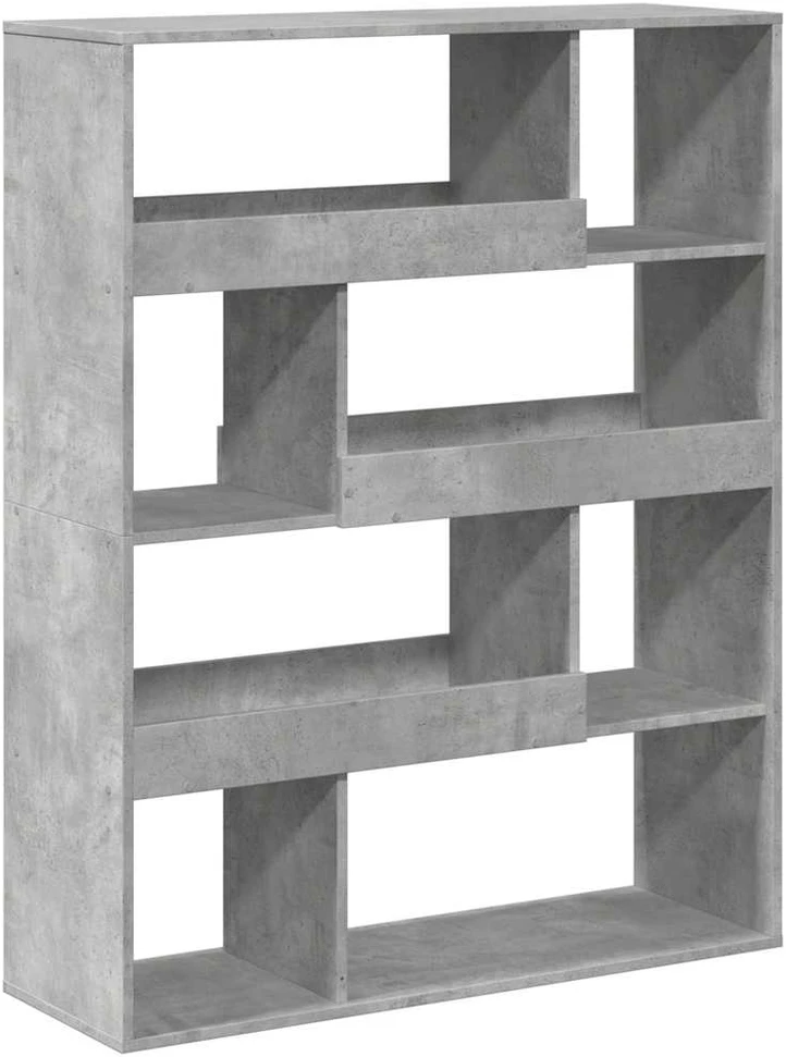 Kambario pertvara, betono pilka, 100x33x125,5cm, mediena