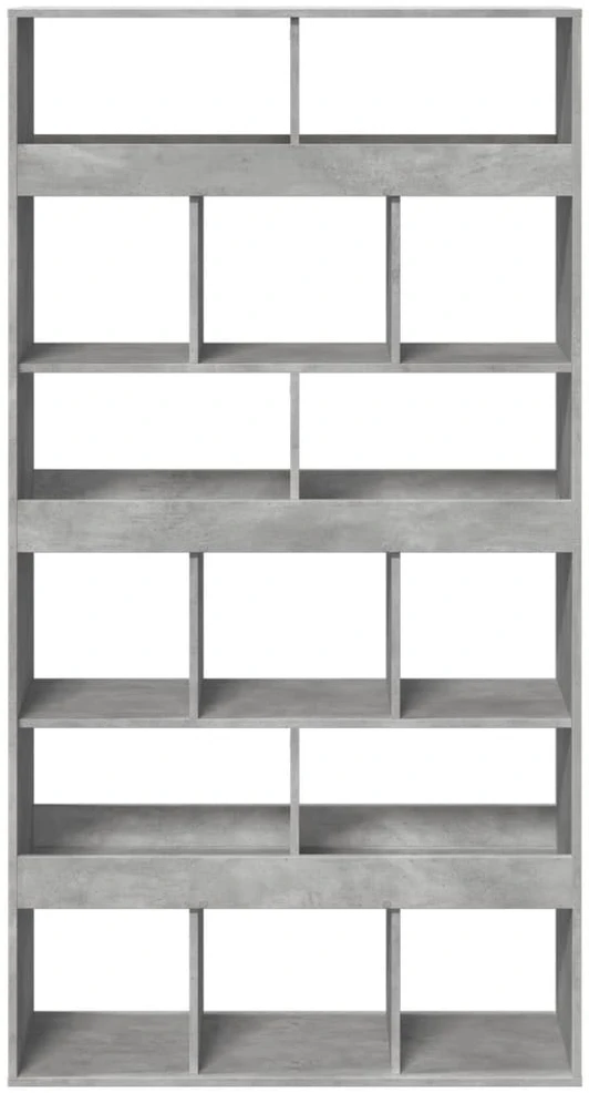 Kambario pertvara, betono pilka, 100x33x187,5cm, mediena