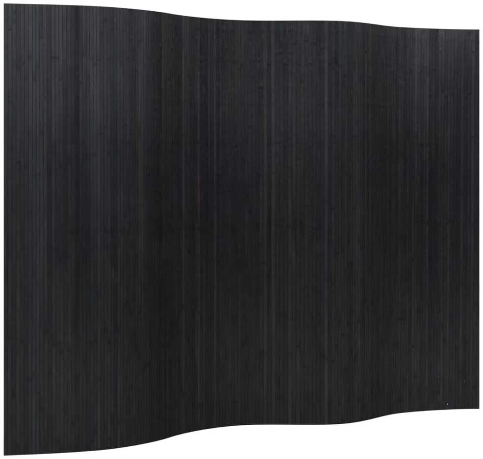 Kambario pertvara, juodos spalvos, 165x250cm, bambukas