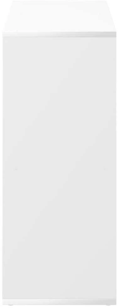 Kambario pertvara, knygų lentyna, balta, 69,5x29x69,5 cm, inžinerinė mediena