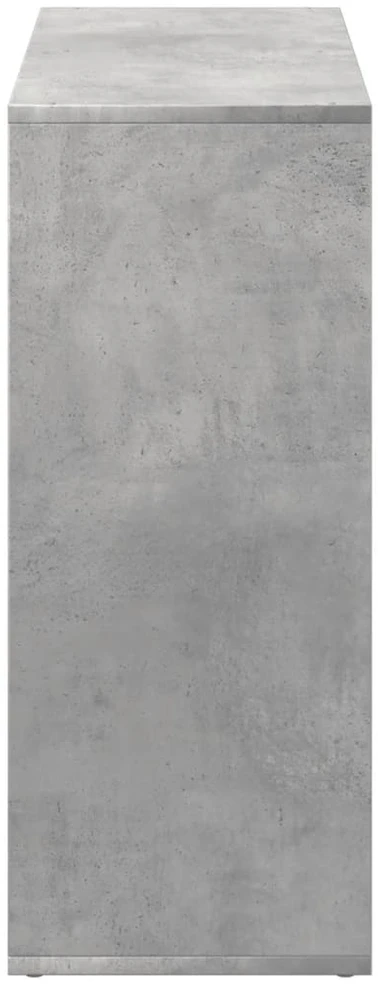Kambario pertvara/knygų spinta, betono, 69,5x29x69,5cm, mediena