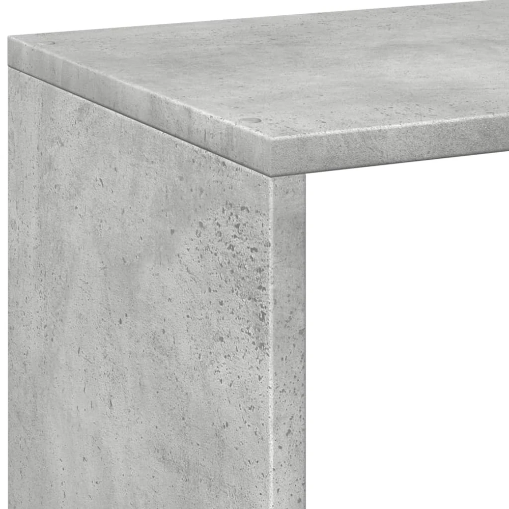 Kambario pertvara/knygų spinta, betono, 69,5x29x69,5cm, mediena