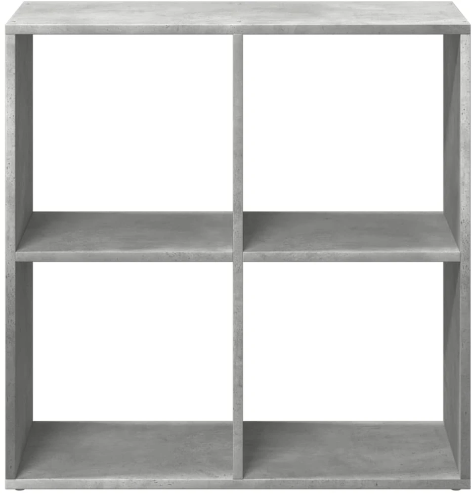 Kambario pertvara/knygų spinta, betono, 69,5x29x69,5cm, mediena