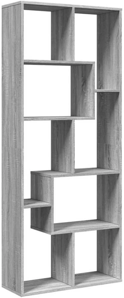 Kambario pertvara/knygų spinta, pilka, 67x25x161,5cm, mediena