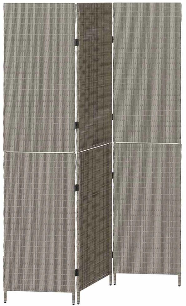 Kambario pertvara Pilka 146 x 180 cm poliratanas