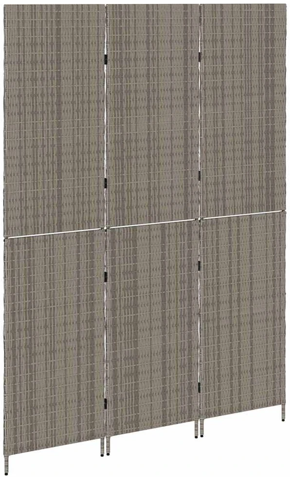 Kambario pertvara Pilka 146 x 180 cm poliratanas
