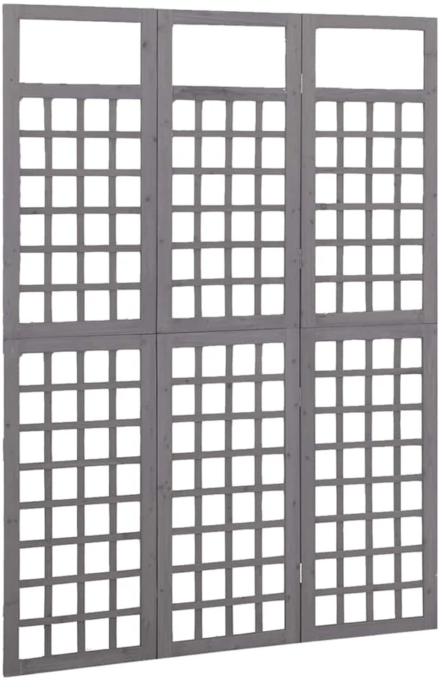 Kambario pertvara/treliažas, 3 dalių, pilkas, 121x180cm, eglė