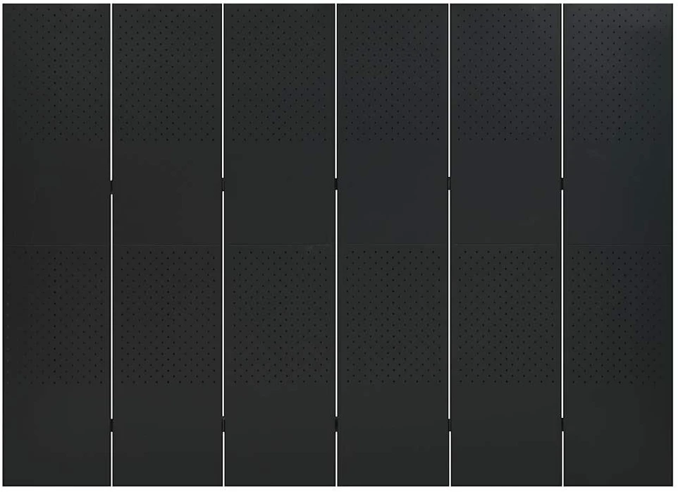 Kambario pertvaros, 6 dalių, 2vnt., juodos, 240x180cm, plienas