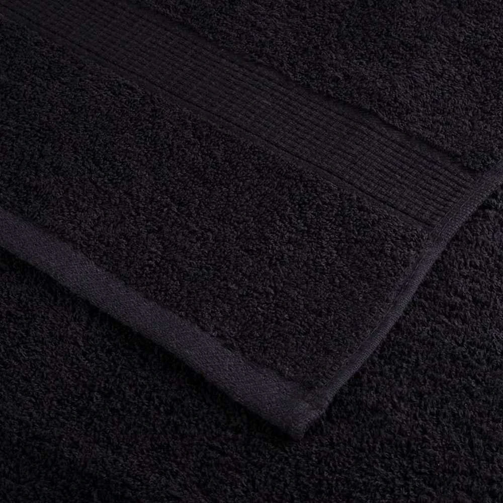 Svečių Rankšluostis SOLUND 4 vnt. Juoda 15 x 21 cm 550 gsm