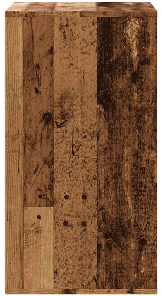 Kampinė komoda su stalčiais, 60x41x76cm, sendinta mediena