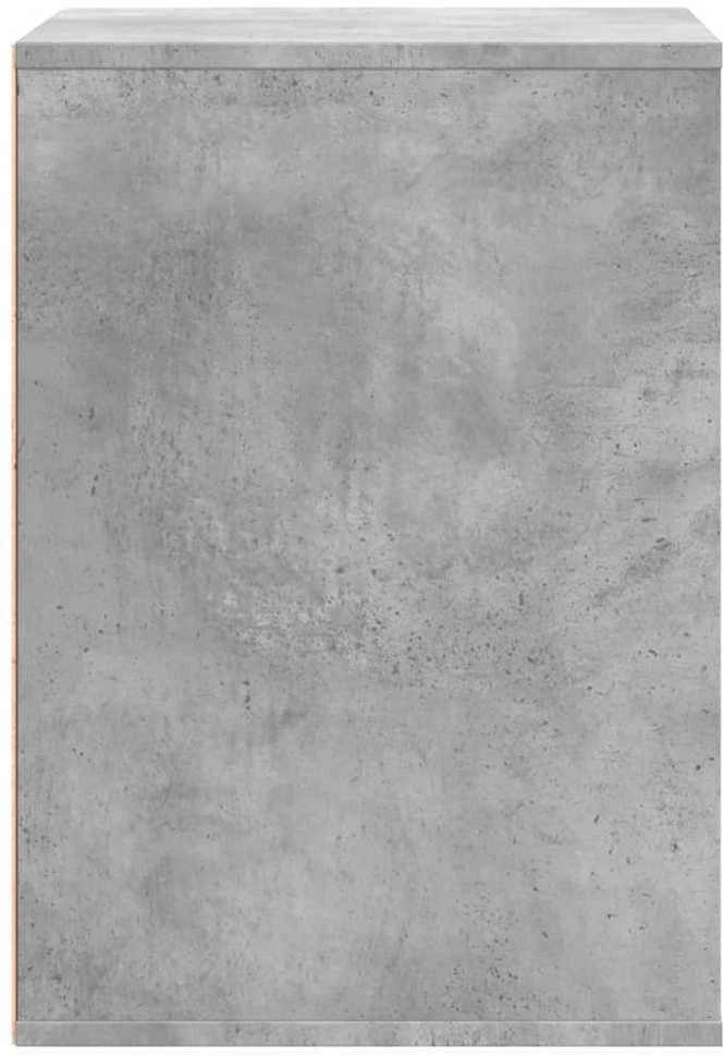 Kampinė komoda su stalčiais, pilka, 60x41x58cm, mediena