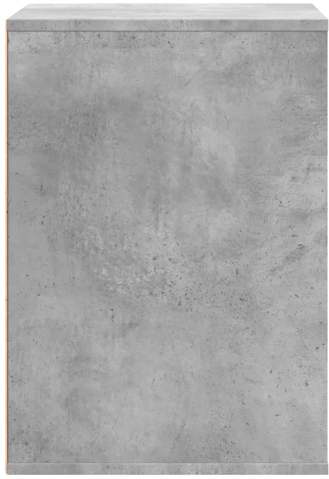 Kampinė komoda su stalčiais, pilka, 60x41x58cm, mediena