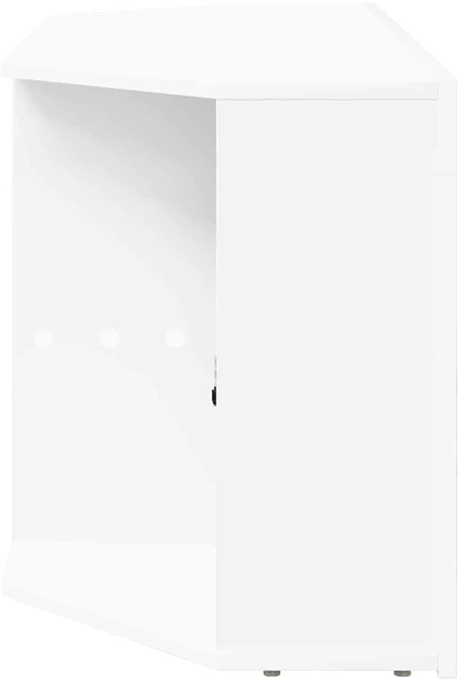 TV staliukas Kampinė LED televizoriaus spinta 100 x 40 x 50 cm Balta