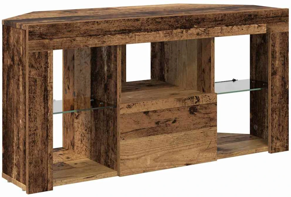 TV staliukas Kampinė LED televizoriaus spinta 100 x 40 x 50 cm Senas medis