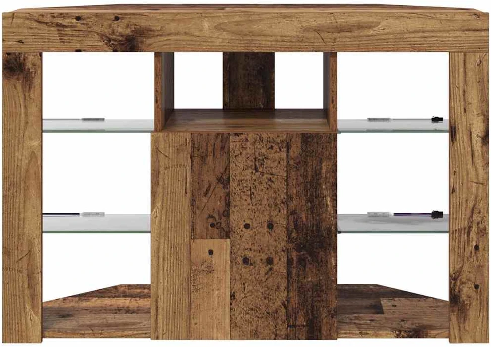 TV staliukas Kampinė LED televizoriaus spinta 100x40x68cm Senas medis