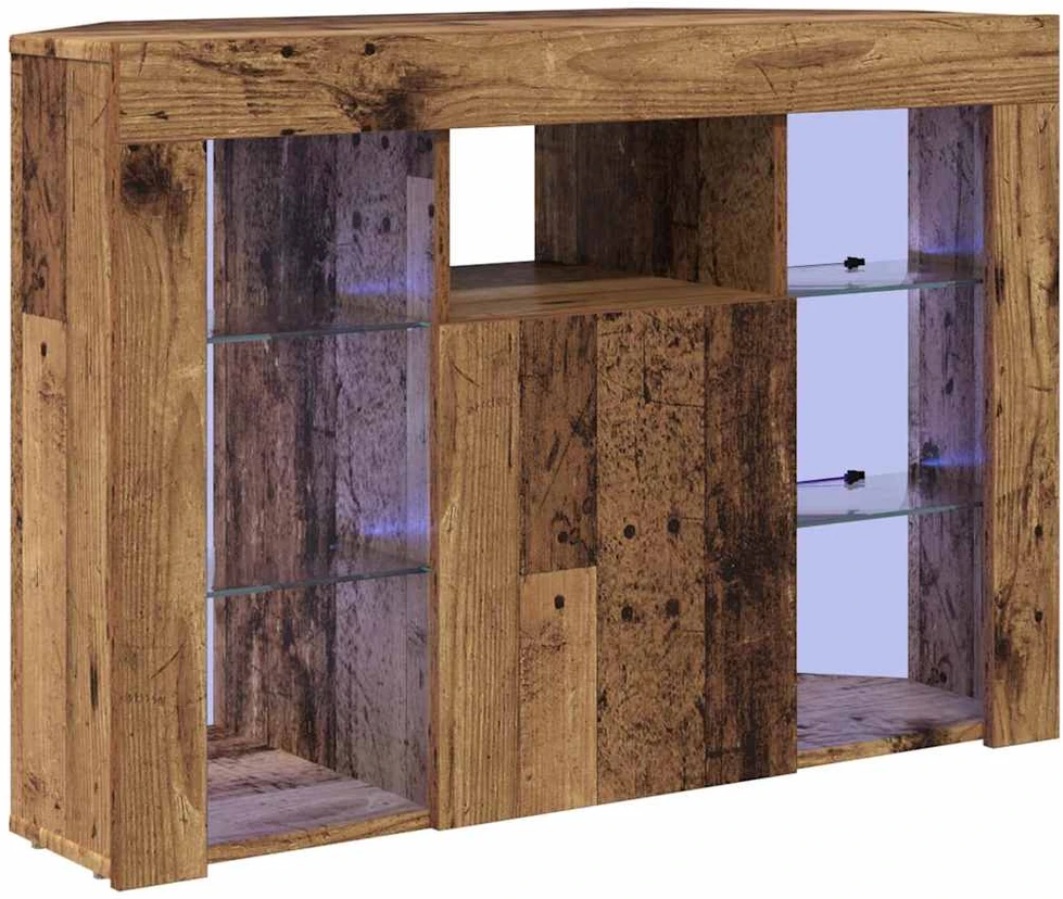 TV staliukas Kampinė LED televizoriaus spinta 100x40x68cm Senas medis