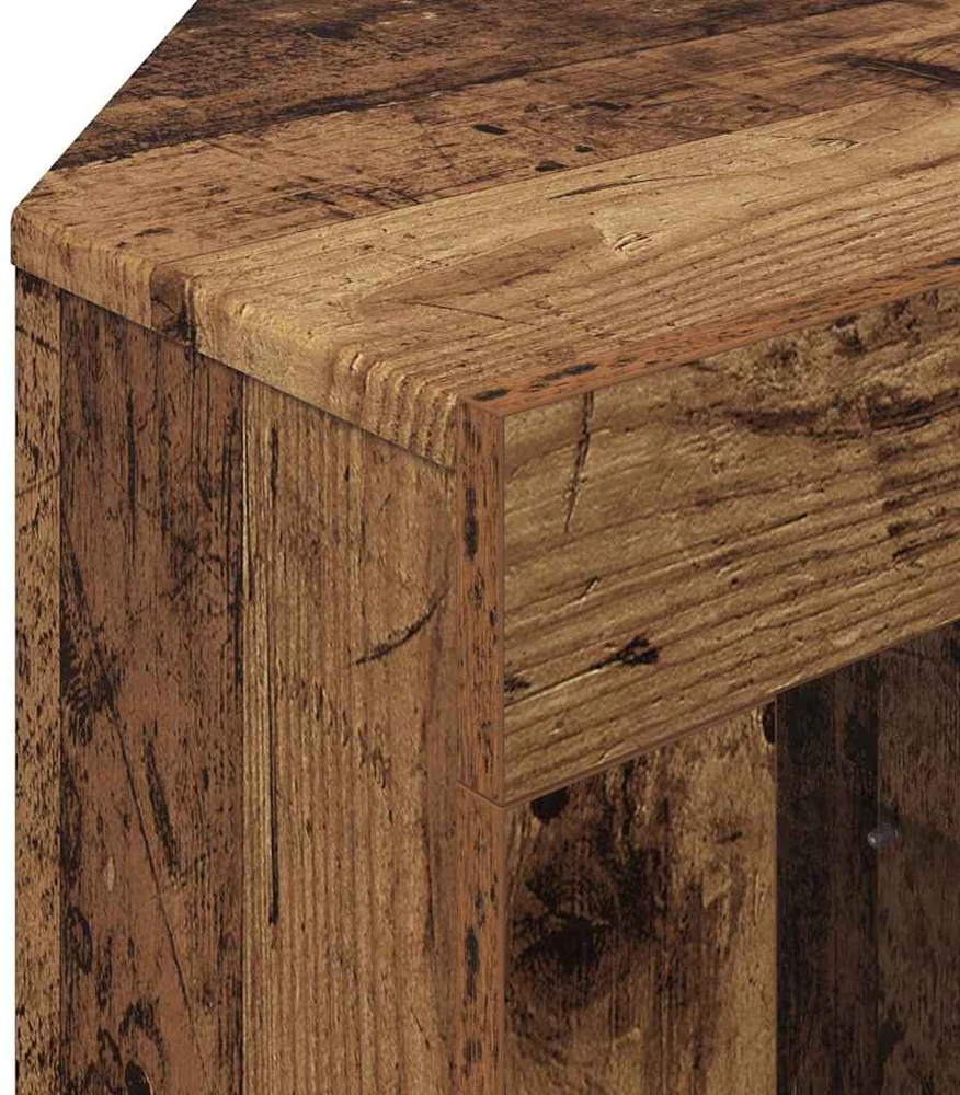 TV staliukas Kampinė LED televizoriaus spinta 100x40x68cm Senas medis