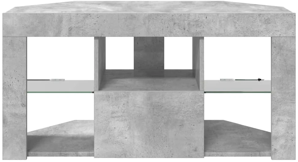 TV staliukas Kampinė LED televizoriaus spinta 100 x 40 x 50 cm Betono pilka