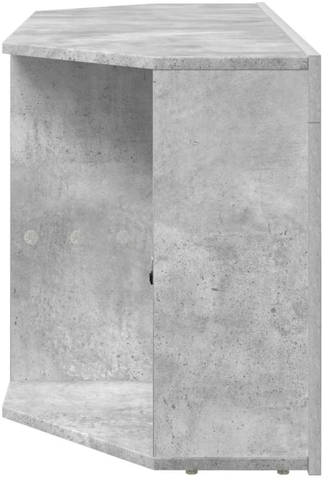 TV staliukas Kampinė LED televizoriaus spinta 100 x 40 x 50 cm Betono pilka