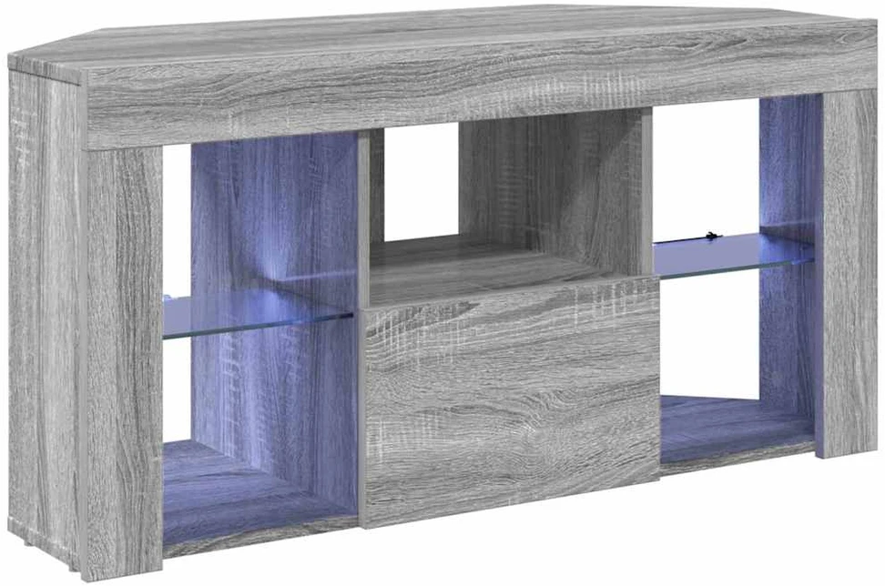 TV staliukas Kampinė LED televizoriaus spinta 100 x 40 x 50 cm Pilkas Sonoma
