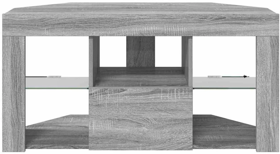 TV staliukas Kampinė LED televizoriaus spinta 100 x 40 x 50 cm Pilkas Sonoma