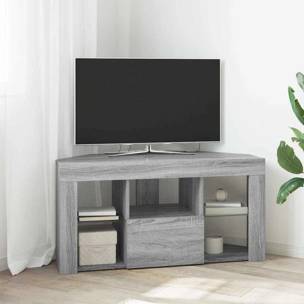 TV staliukas Kampinė LED televizoriaus spinta 100 x 40 x 50 cm Pilkas Sonoma