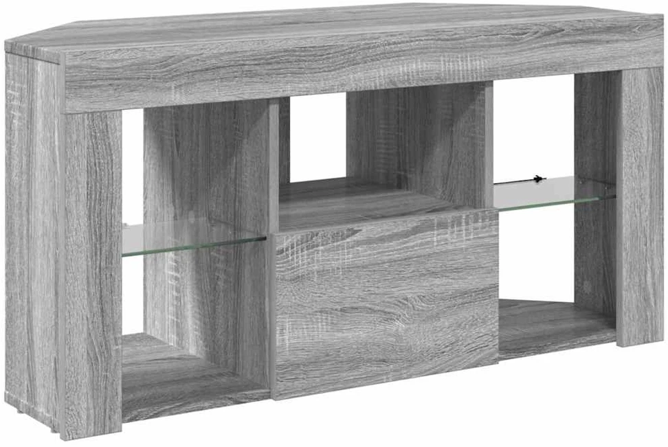 TV staliukas Kampinė LED televizoriaus spinta 100 x 40 x 50 cm Pilkas Sonoma
