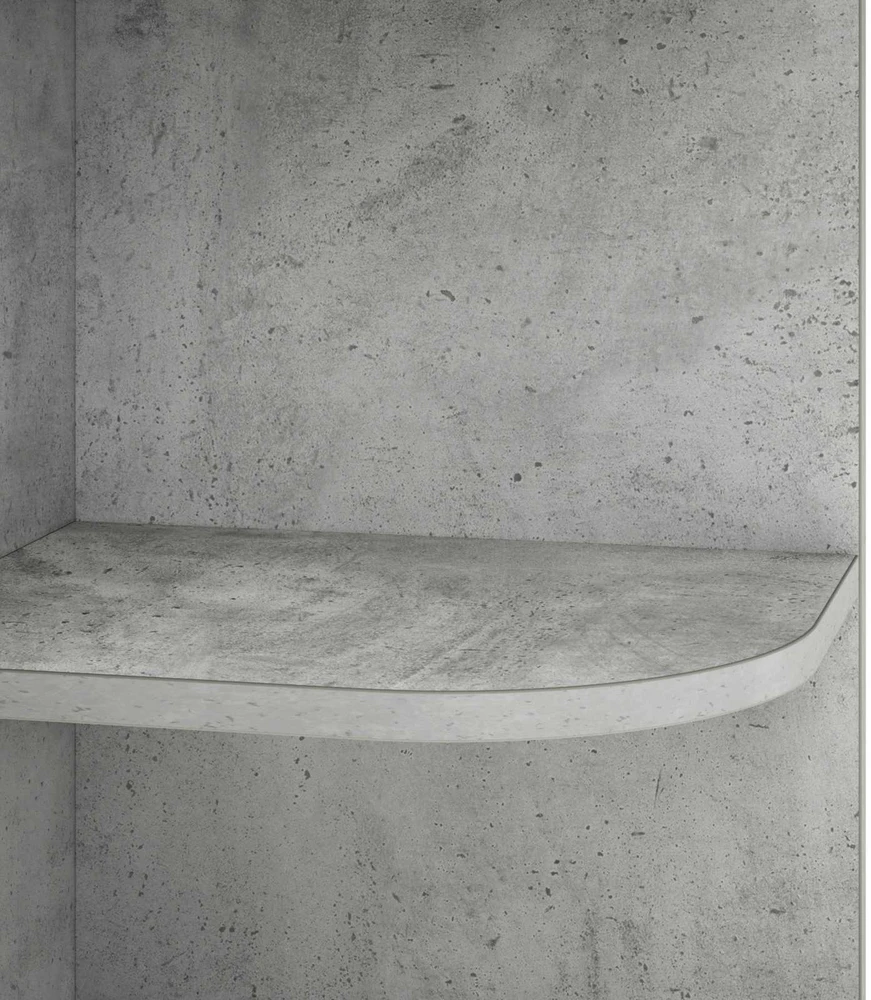 Kampinė lentyna 4 aukštų 31,5 x 31 x 130 cm Inžinerinė mediena